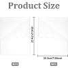 8Pcs 2 Styles Transparent PVC Plastic Self-Adhesive Bags ABAG-BC0001-36-2