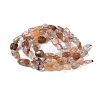 Natural Rutilated Quartz Beads Strands G-L493-10-4