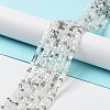 Gradient Color Electroplate Glass Bead Strands GLAA-E042-05-B02-2