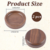 Wood Flat Round Jewely Display Tray ODIS-WH20003-05B-2