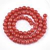 Natural Dyed Yellow Jade Gemstone Bead Strands G-R271-8mm-YXS16-2