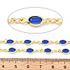Brass Glass Oval Link Chains CHC-R001-02G-05-2