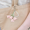 1Pc Flower Alloy Pendant Decorations KEYC-LP0001-25D-3
