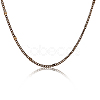 Soldered Brass Coated Iron Curb Chains CH-CJ0001-01A-AB-7