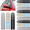 SUPERFINDINGS 12Sets 3 Colors Waterproof Reflective PET Car Stickers DIY-FH0003-54-1