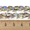 Transparent Electroplate Glass Beads Strands GLAA-G116-03A-HR03-4