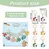 Alloy Enamel Honeycomb Pendant Stitch Markers HJEW-AB00249-2