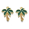 Alloy Enamel Pendants PALLOY-T075-55G-RS-1