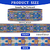 Ethnic Style Embroidery Polyester Ribbons OCOR-WH0079-40A-2