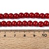Opaque Solid Color Glass Beads Strands X-GLAA-T032-P6mm-20-2