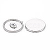 Brass Micro Pave Blue Cubic Zirconia Pendants KK-S356-753-2