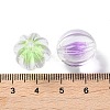 UV Plating Iridescent Transparent Acrylic Bead in Bead OACR-H112-08B-3