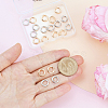 20Pcs 2 Colors Brass Locking Jump Rings KK-BBC0023-07C-3