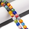 Handmade Lampwork Chevron Beads Strands X-LAMP-K041-01A-03-2