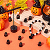 30Pcs Opaque Acrylic Beads MACR-SC0001-60B-4