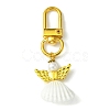 Angel Shell Pendant Decorations HJEW-JM01750-1
