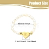 Natural Freshwater Pearl & 304 Stainless Steel Bead Finger Rings RJEW-FS00001-02-3