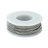 Tarnish Resistant 304 Stainless Steel Curb Chain Twist Link Chains CHS-K001-18-2.2mm-3