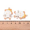 Halloween Theme Alloy Enamel Pendants ENAM-T022-54G-10-3