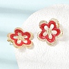 304 Stainless Steel Enamel Stud Earrings SA-CBA0141-02G-2