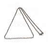 Tarnish Resistant 304 Stainless Steel Rolo Chain Necklaces NJEW-M151-02P-2