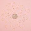 Brass Linking Rings KK-SC0001-23G-4