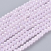 Electroplate Glass Beads Strands EGLA-A034-P1mm-B12-1