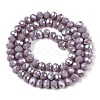 Electroplate Glass Beads Strands EGLA-A044-P6mm-B13-3