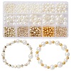 10Style Imitated Pearl Acrylic Beads and CCB Plastic Beads DIY-YW0007-51-2