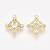 Brass Cubic Zirconia Pendants KK-T038-548B-NF-2