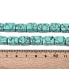1 Strand Synthetic Turquoise Dyed Beads Strands G-FH0002-59A-5