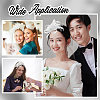 Polyester & Fether Hair Accessories AJEW-WH0031-31C-5