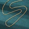 Long-Lasting Plated Brass Link Chain Necklaces NJEW-K112-14G-NF-1
