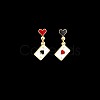 Alloy Enamel Clip-on Earrings FS-WG33BF3-01-1
