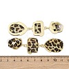 Alloy acrylic Dangle Stud Earrings EJEW-M075-01G-06-5