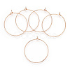 Long-Lasting Plated Brass Hoop Earrings Findings KK-K204-179LG-NF-1