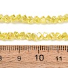 Electroplate Transparent Glass Beads Strands GL-CBA7A17-01A-13-3