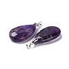 Natural Amethyst Pendants G-D084-01P-B03-3