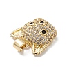Brass Micro Pave Cubic Zirconia Pendants KK-M240-10F-4