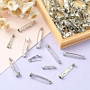 100Pcs 4 Size Iron Brooch Findings IFIN-YW0001-63-5