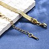 Ion Plating(IP) 304 Stainless Steel Herringbone Chain Necklace for Men Women NJEW-E076-03E-G-4