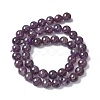 Natural Amethyst Beads Strands G-M445-8MM-01D-4