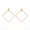 PVD Vacuum Plating 304 Stainless Steel Wire Pendants STAS-S103-10G-2