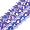 Electroplate Glass Beads Strands EGLA-J148-A-AB03-1