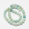 Round Natural Amazonite Bead Strands X-G-I183-02-4mm-2