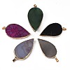 Natural Agate Big Pendants G-N326-106-2