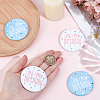 4Pcs 2 Colors It's My Birthday Tinplate Brooches JEWB-CN0001-13-3