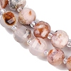 Natural Cherry Blossom Agate Beads Strands G-G182-B40-03-4