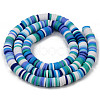 Handmade Polymer Clay Beads Strands CLAY-R089-6mm-102-2