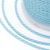 Round Waxed Polyester Cord YC-G006-01-1.0mm-06-3